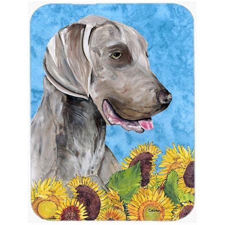 Carolines Treasures SC9080LCB 15 X 12 In. Weimaraner Glass Cutting Board - Large